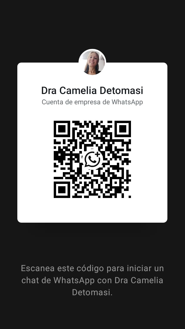 Código QR de WhatsApp · Dra. Camelia Detomasi